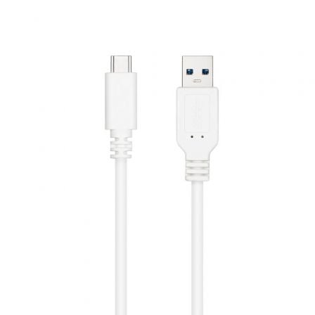 Cable USB 3.1 Tipo-C Nanocable 10.01.4000-W/ USB Tipo-C Macho